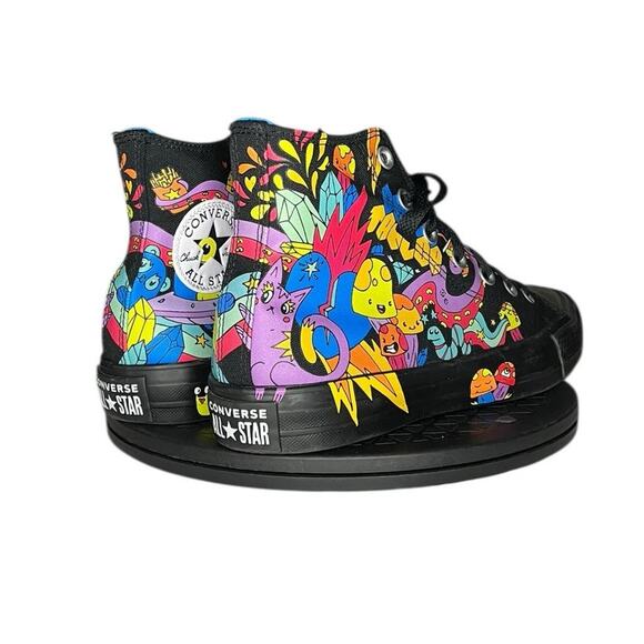 Converse Chuck Taylor All Star Hi Notebook Sneaker Black Size M6 W8 Black - Picture 4 of 6